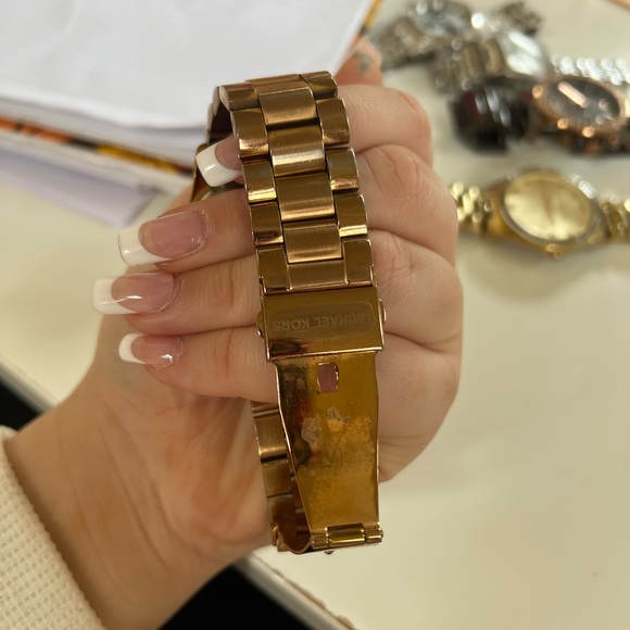 rose gold Chronograph Watch